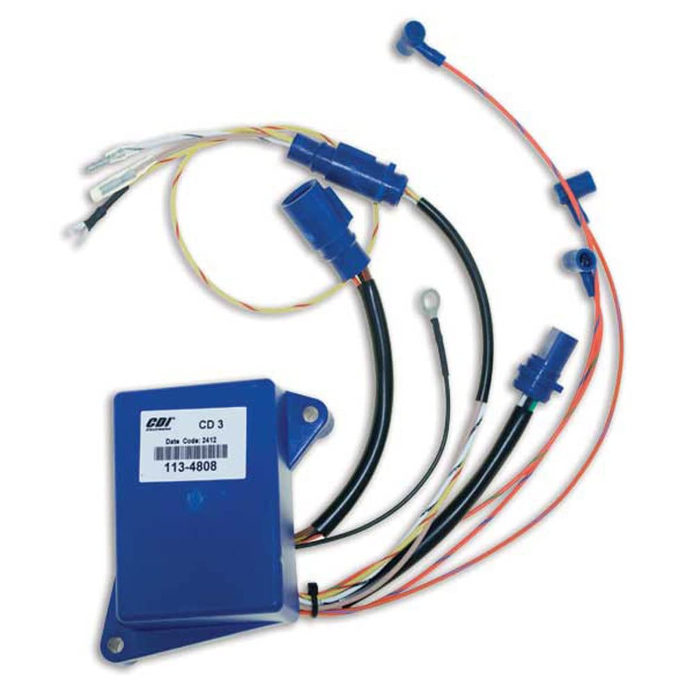 CDI Electronics 113-4808 Johnson/Evinrude Power Pack - Compatible with 3 Cylinder Outboard Motors (1993-2001) | Reliable Replacement for Marine Engine Ignition System | Perfect for Boat Repair & Maintenance