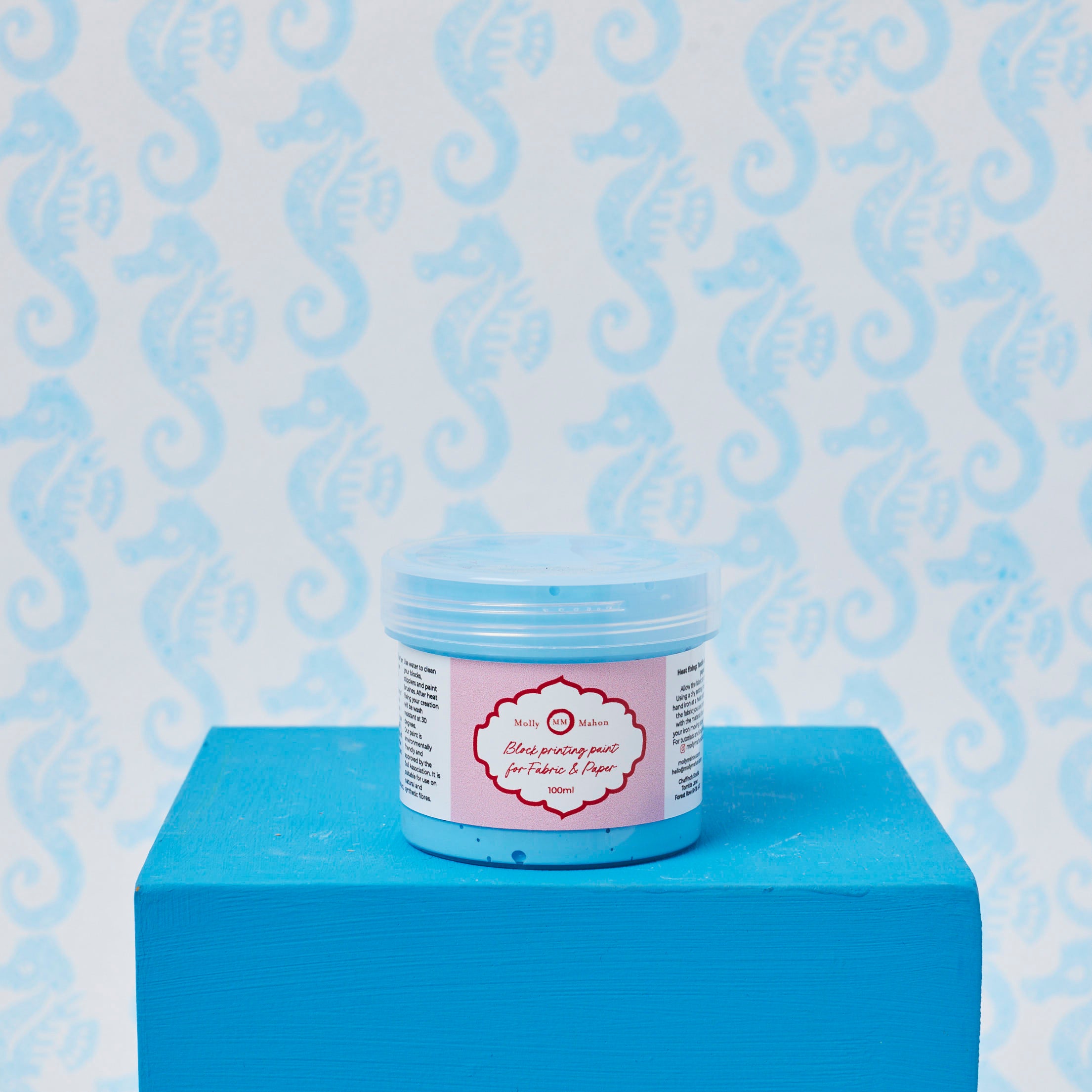 Block Printing Paint Sky - Non-Toxic Fabric & Paper Dye for DIY Crafts, Home Decor, and Art Projects | Perfect for Batik, Screen Printing, and Textile Design