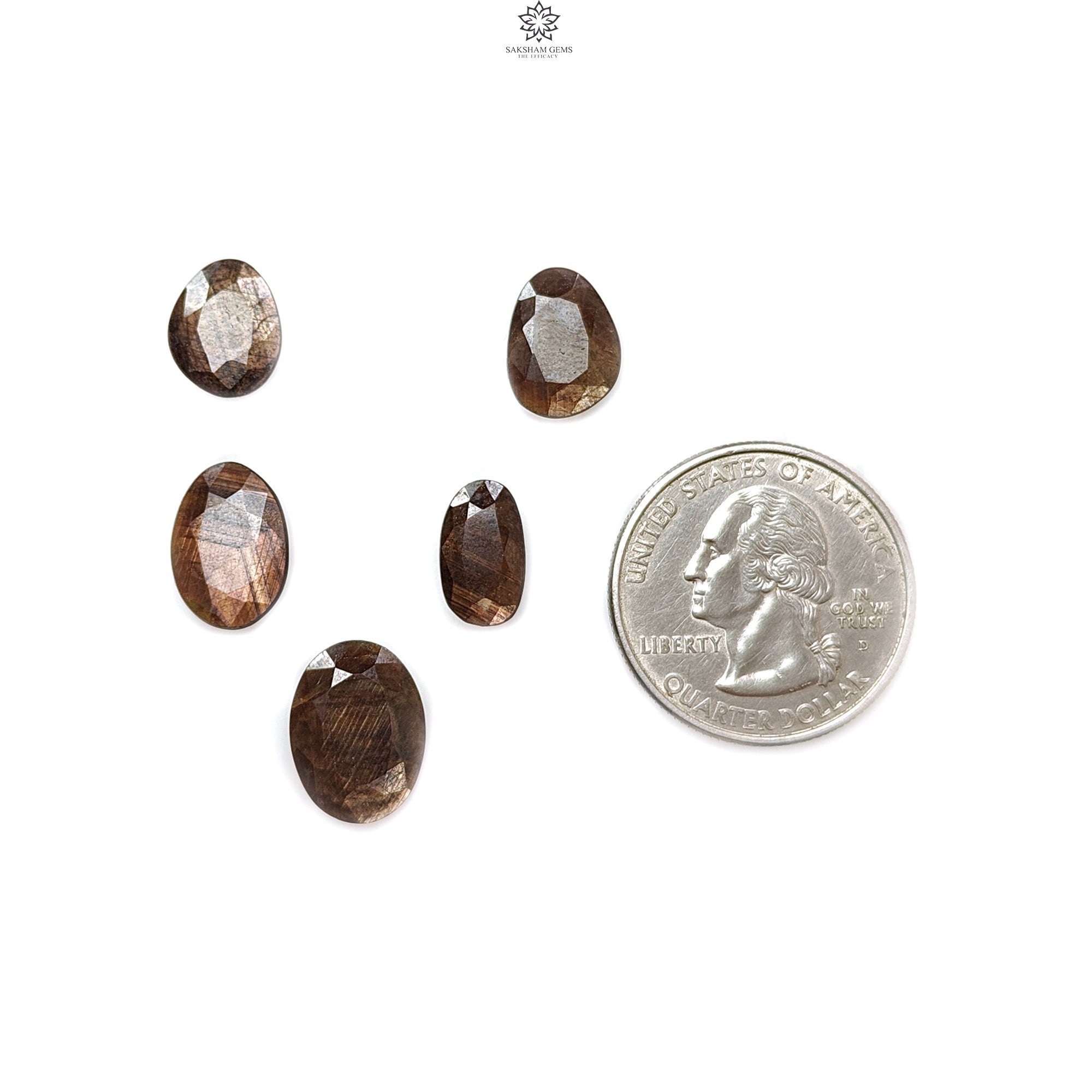 Natural Untreated Golden Brown Chocolate Sapphire Gemstone - Faceted Cut Fancy Shape (3pcs/5pcs Set) for Jewelry Making, Engagement Rings & Luxury Gift Giving