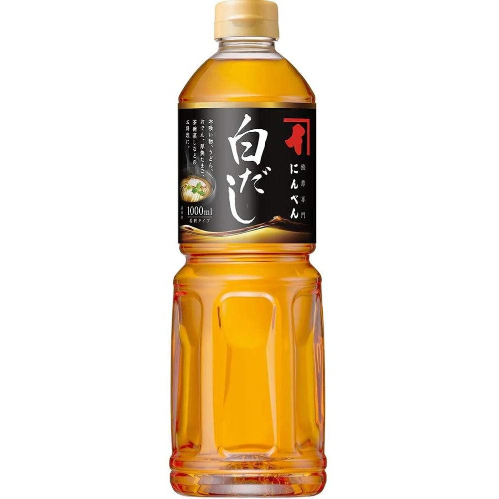 Premium Ninben Shiro Dashi Sauce - Japanese Concentrated Soup Base 1000ml - Authentic Umami Flavor for Ramen, Hot Pot & Home Cooking
