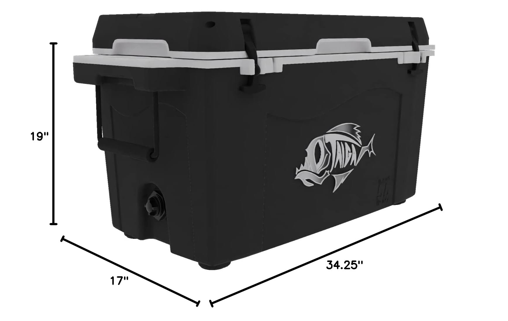 Taiga 55 Quart Cooler - Heavy Duty Ice Chest for Camping, Fishing & Outdoor Adventures - Premium Insulated Cooler Box for Picnics, BBQs & Tailgating