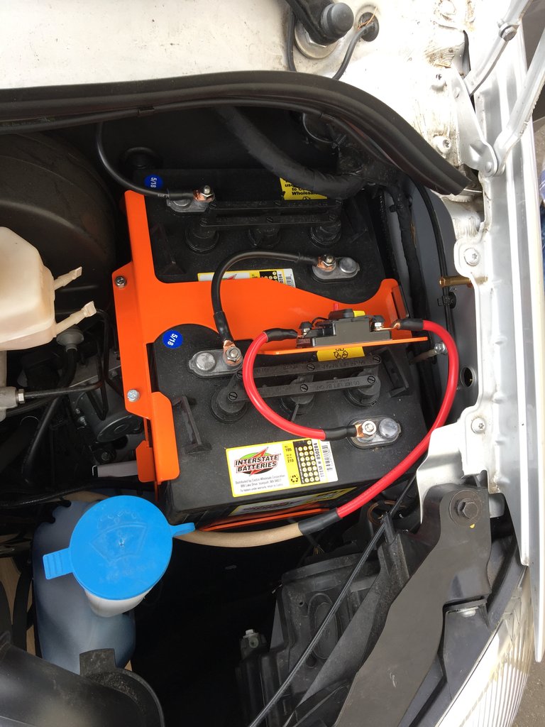 Adventure Wagon Sprinter Battery Tray with Wiring Bundle for 144 & 170 Models (2007-2018) - Perfect for Van Conversions & Off-Grid Power Systems