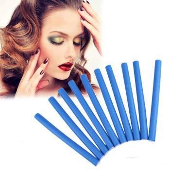 Foreign Holics 6-Piece Hair Rollers Set with 10 Hair Sticks - Professional Curling Iron for Styling & Volume (Multicolor) - Perfect for Home Salon, Wedding & Party Hairstyles