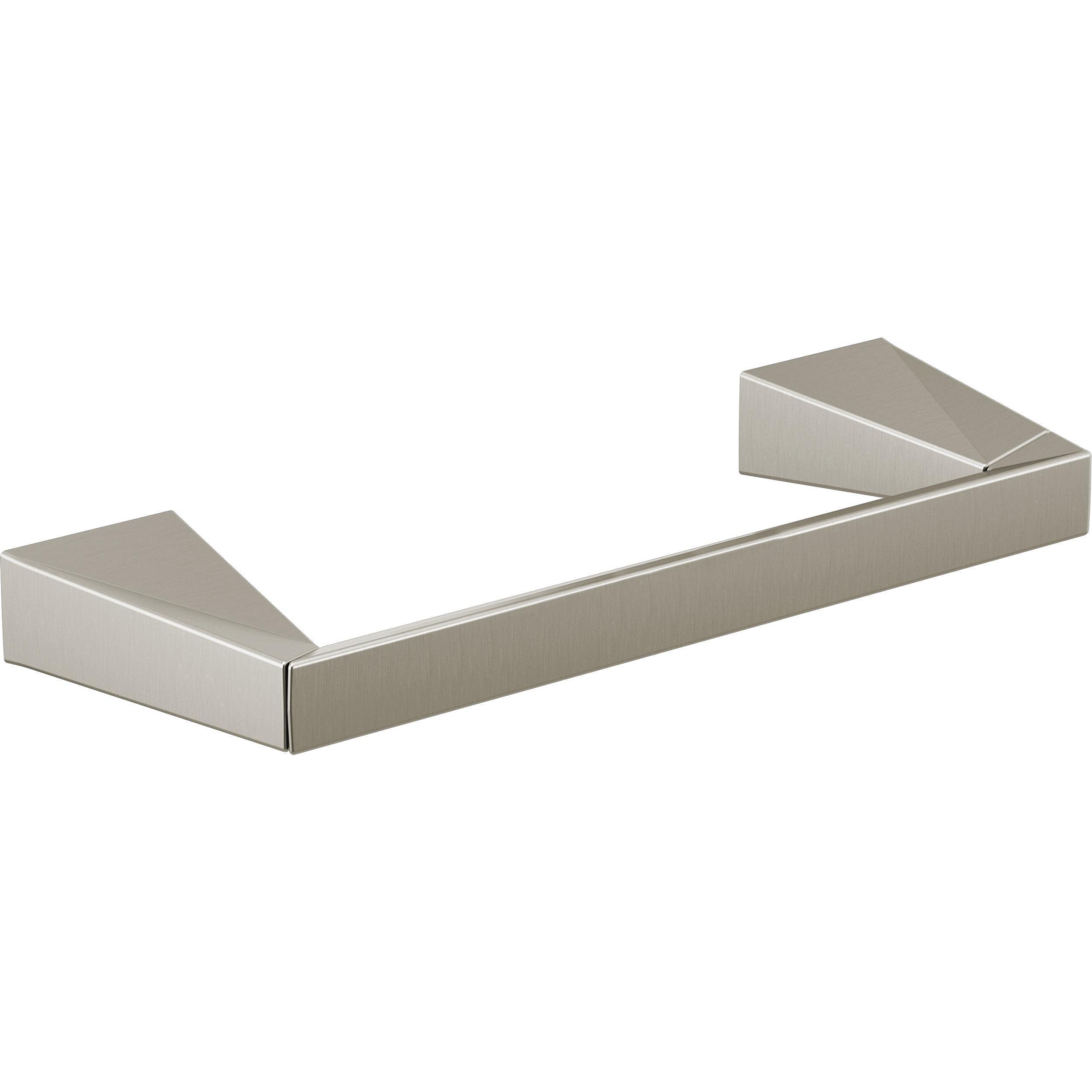 Delta Trillian (1-Pack) Stainless Steel Toilet Paper Holder - Wall Mounted Pivoting Bathroom Tissue Roll Dispenser for Modern Bathroom Organization - Durable & Stylish Bath Accessory (74355-SS) - Perfect for Home, Hotel & Office Restrooms