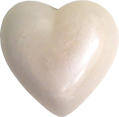 Eclectic Lady Grape & Pearl Heart Shaped Soap Bar - 3 oz Natural Handmade Soap for Gifts, Bath, Spa & Home Decor