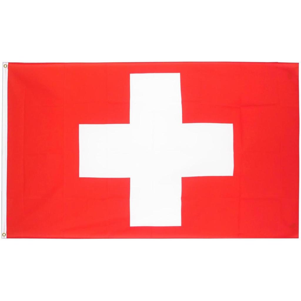 Swiss Flag 90x150cm - Premium Quality Polyester - Perfect for National Holidays, Sporting Events & Home Decoration