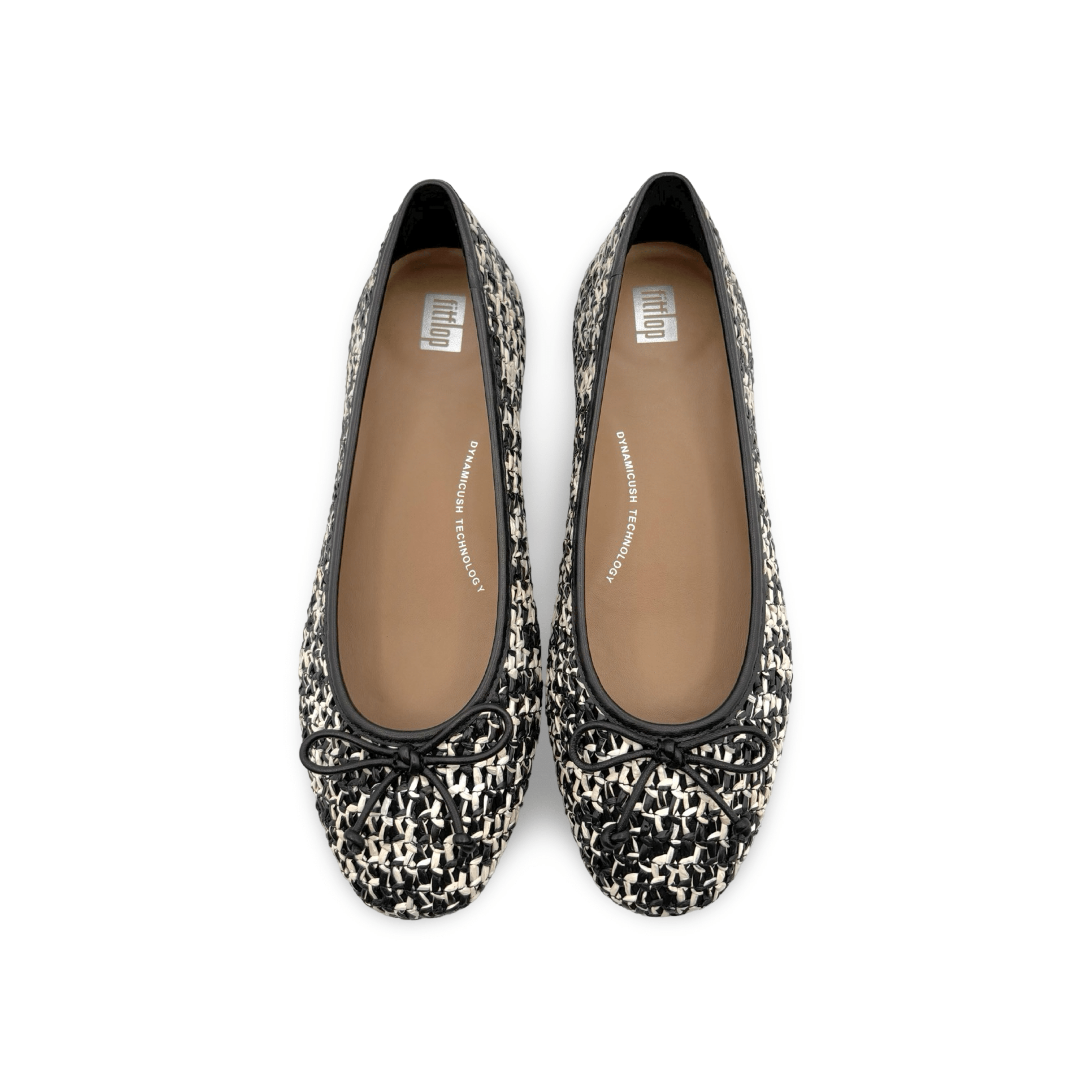 Delicato Women's Black Ivory Mix Ballet Flats - Comfortable & Stylish Shoes for Casual Wear, Office, and Everyday Outfits