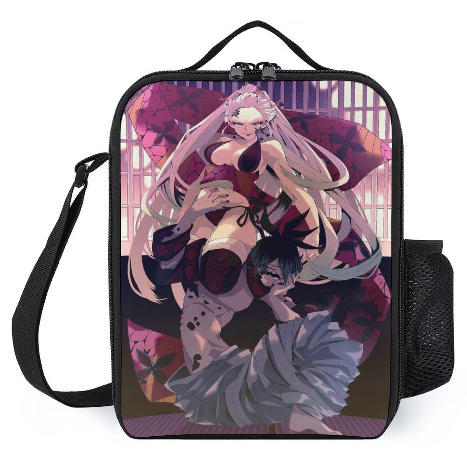 Anime Insulated Lunch Bag with Adjustable Shoulder Strap - Reusable Thermal Lunch Box Tote for Kids, Adults - Perfect for School, Work, Picnic & Travel (25x20x8cm)