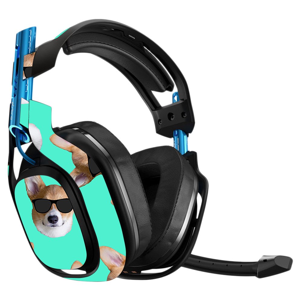 MightySkins Vinyl Decal Wrap Cover for Astro A50 3rd Gen Gaming Headset - Cool Corgi Design | Protective, Durable & Easy to Apply Skin | Made in USA | Perfect for Gaming, Streaming & Customizing Your Headset