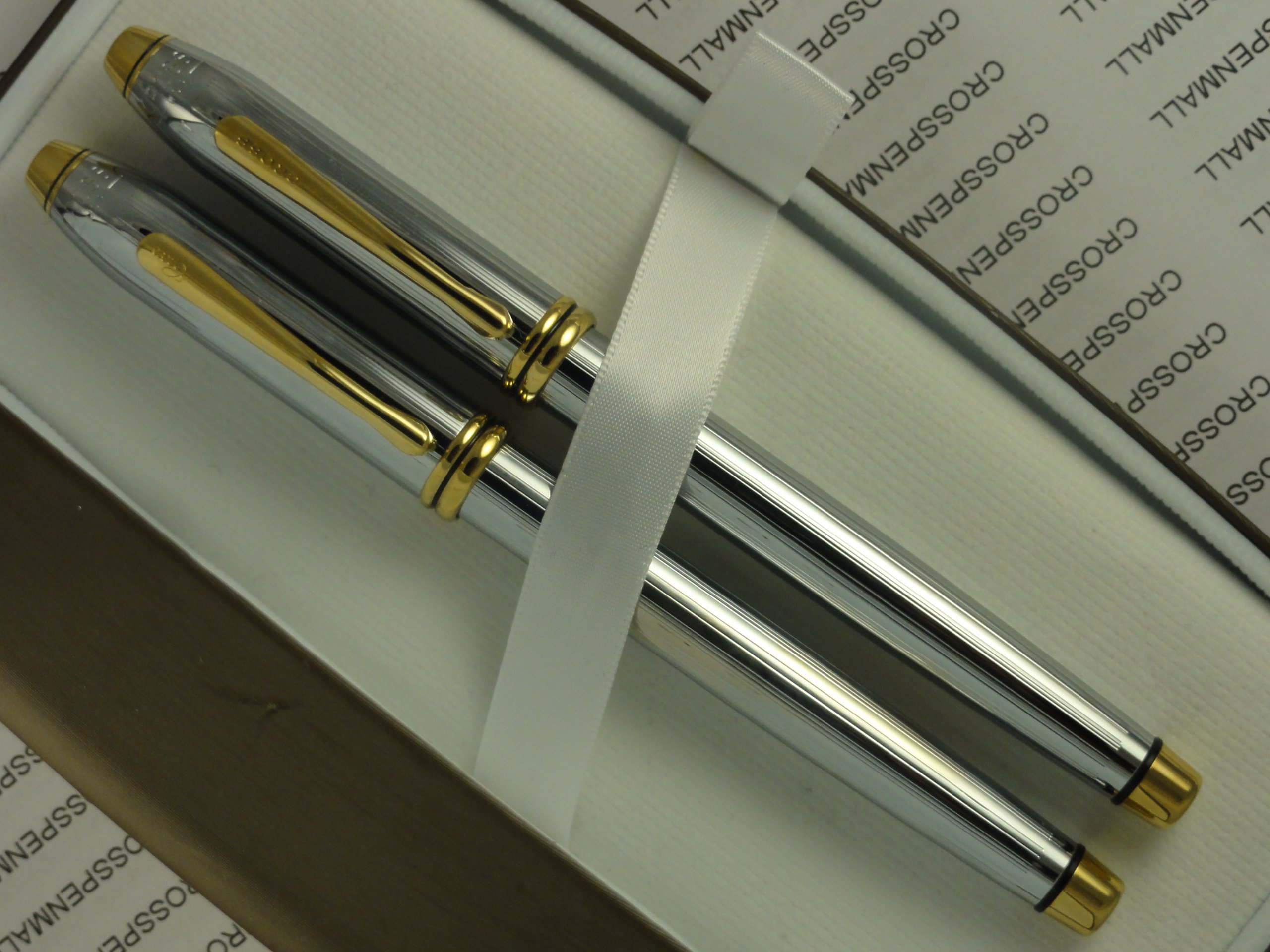 Cross Townsend Medalist Rollerball & Fountain Pen Set - Made in USA | Premium Writing Instruments for Business Gifts & Executive Use