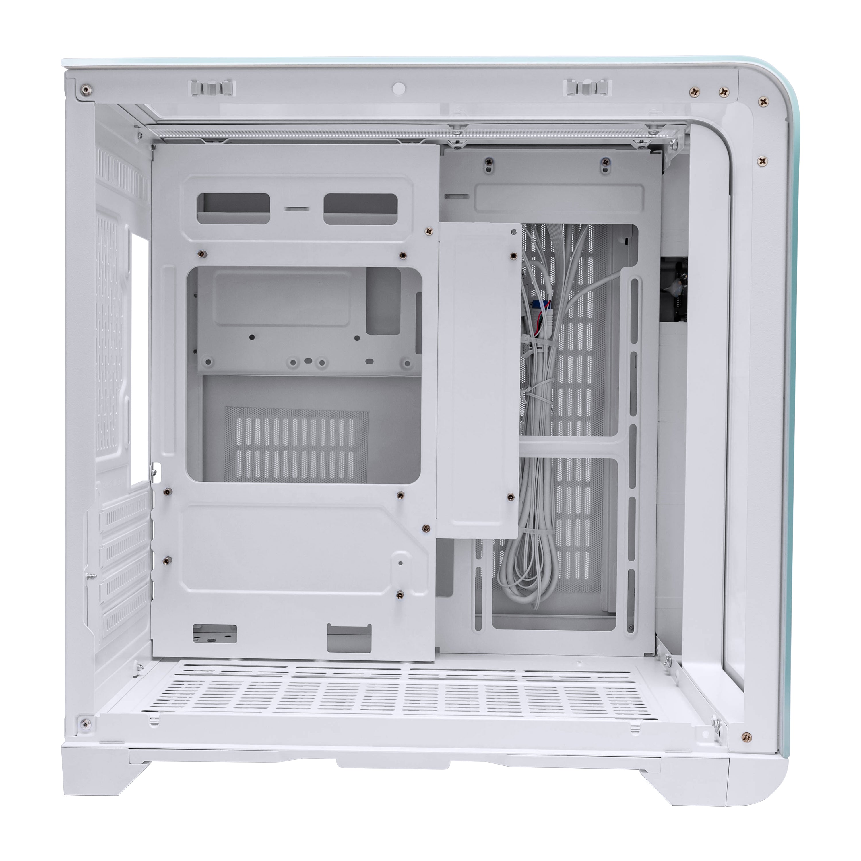 1st Player RT5 M ATX ITX PC Gaming Case - Compact White Computer Case for High-Performance Gaming Builds | Perfect for Small Spaces & LAN Parties