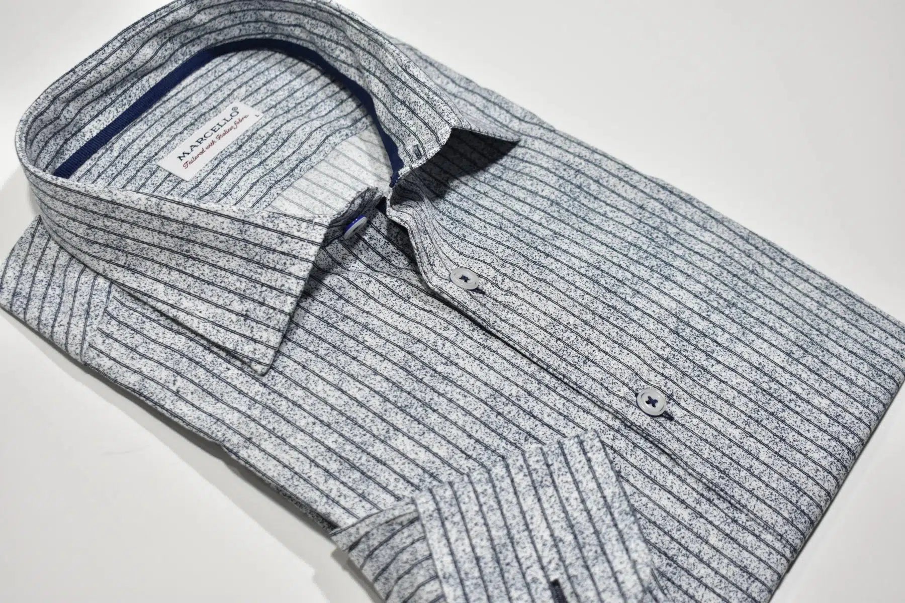 CMW4662 Men's Cuadra Blue Casual Fashion Cotton Shirt - Comfortable Breathable Button-Up for Work, Travel & Everyday Wear