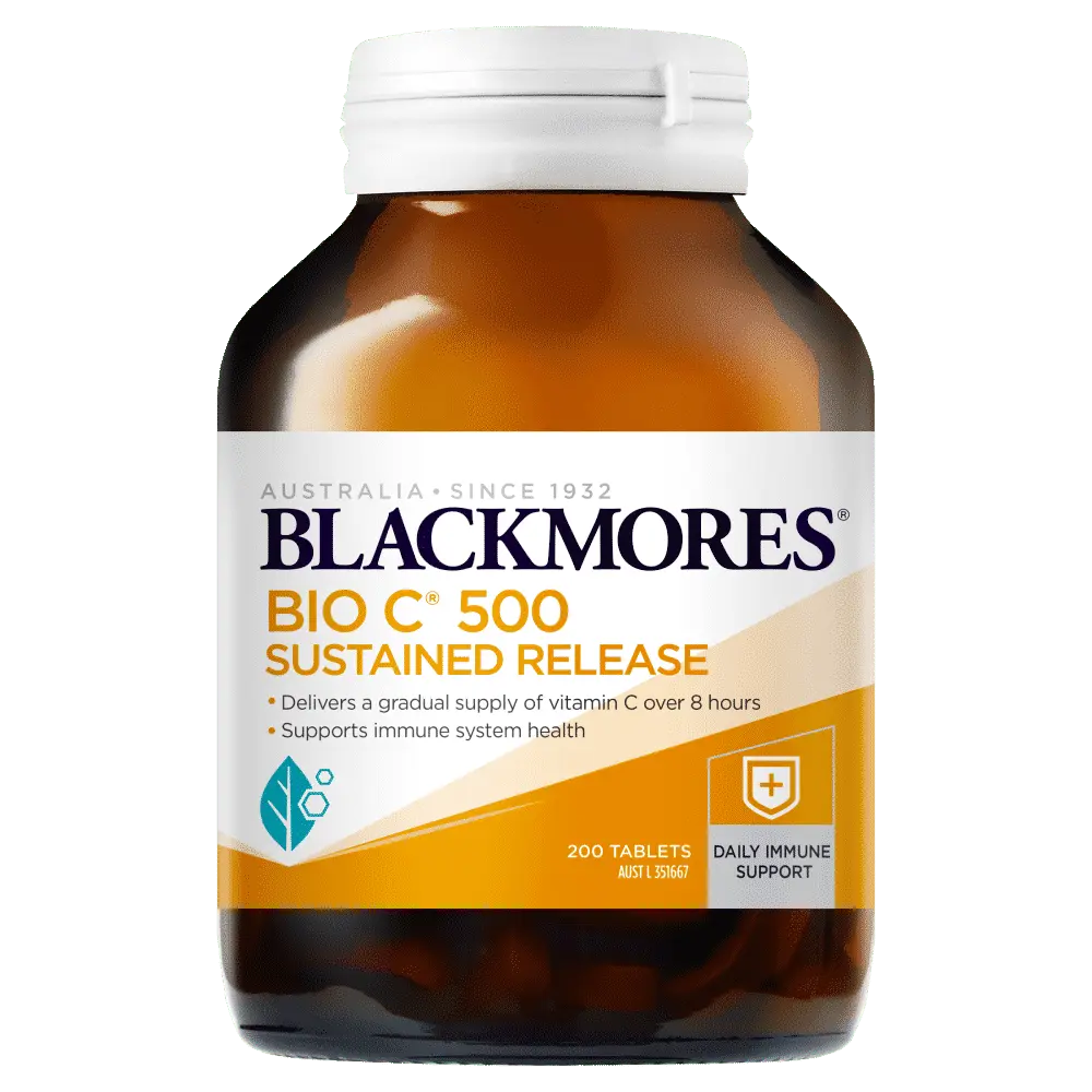 Blackmores Sustained Release Vitamin C 1000mg - Immune Support & Antioxidant Supplement for Adults - Slow Release Formula for Better Absorption - Daily Wellness & Cold Season Protection