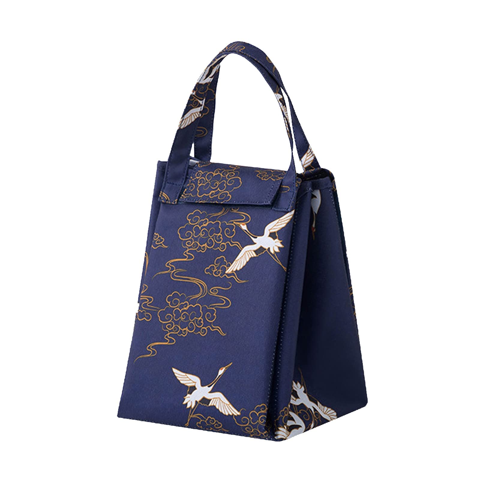 **Insulated Lunch Bag for Women - Portable & Reusable Thermal Lunch Box for Office, Work, Beach & Travel - Foldable Picnic Bag Set with Utensils - Perfect for Meals On-The-Go**