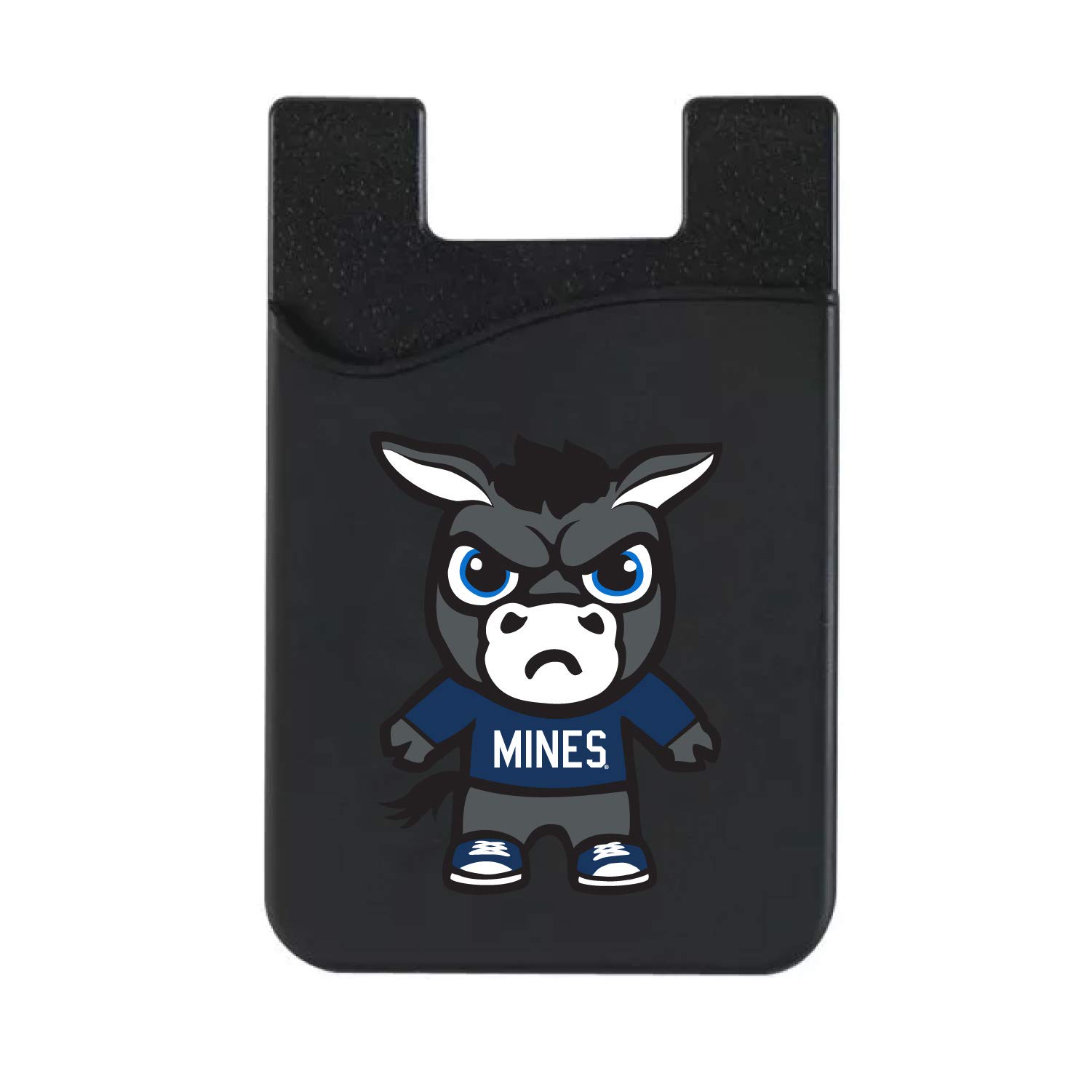 Colorado School of Mines Leather Wallet Sleeve - Slim RFID Blocking Card Holder for Men & Women, Black Classic V1 - Perfect for Campus ID, Credit Cards & Everyday Carry (Tokyodachi)