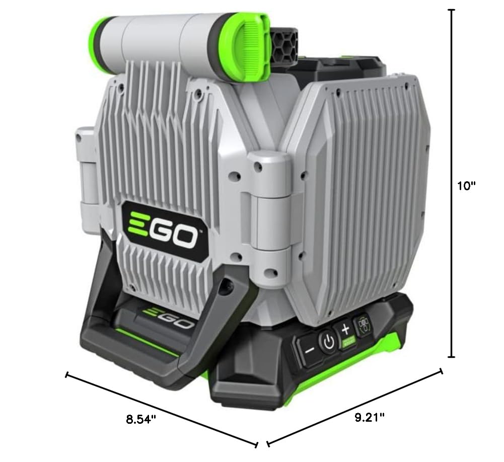 EGO LT1000 56V Cordless LED Work Light - 10,000 Lumens, 5 Brightness Levels, Opaque Diffuser - Battery & Charger Sold Separately (Gray) - Perfect for Construction Sites, Camping, Emergency Lighting, and Outdoor Events