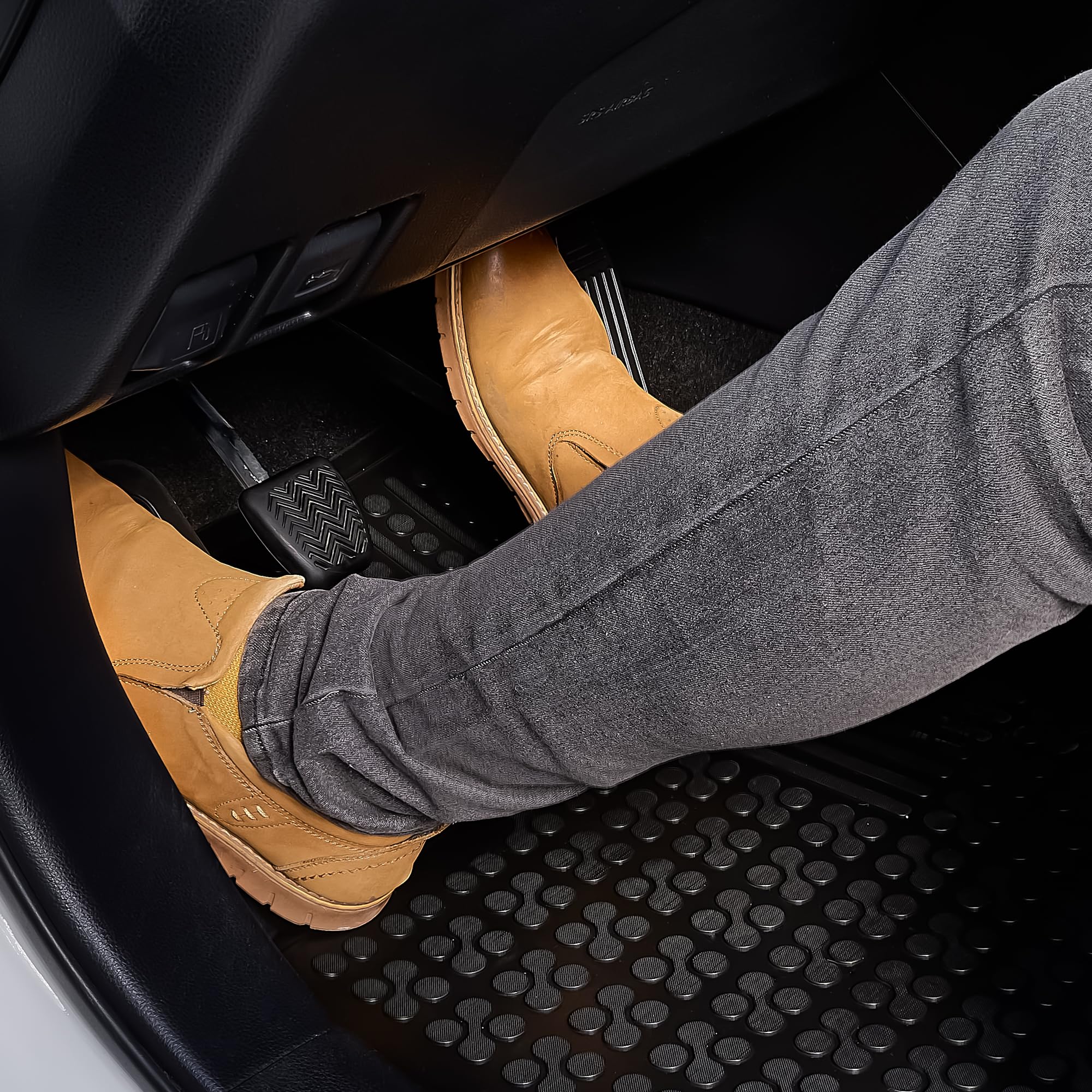 Premium Custom Fit All-Weather Rubber Floor Mats for 2007-2013 BMW 3 Series E92 Coupe - Anti-Slip Heavy Duty Car Mats for Winter, Rain & Snow Protection - Black Tailored Design for Perfect Fit