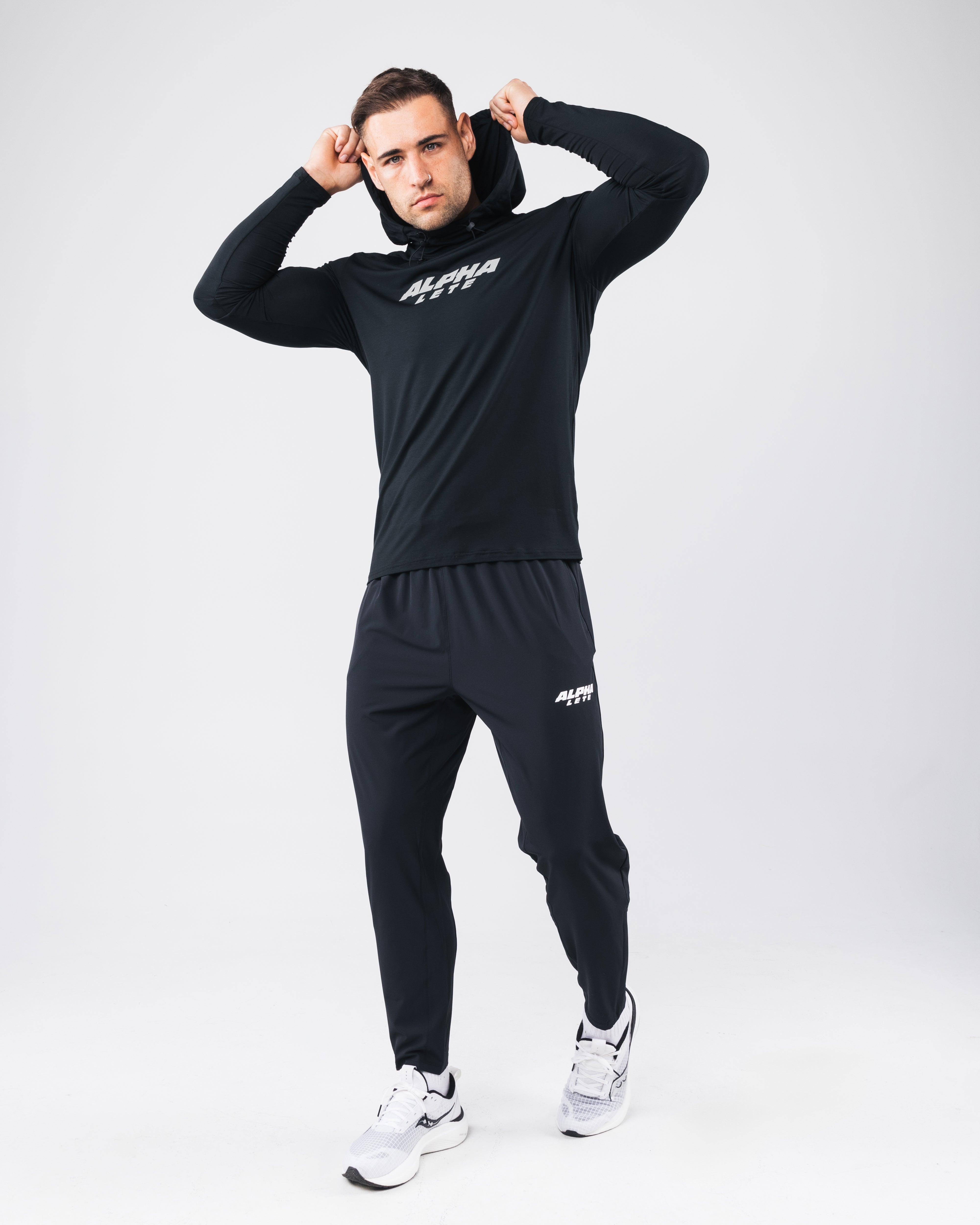 Agility Hoodie for Men & Women - Lightweight, Breathable Black Pullover Hooded Sweatshirt - Perfect for Running, Gym & Outdoor Activities