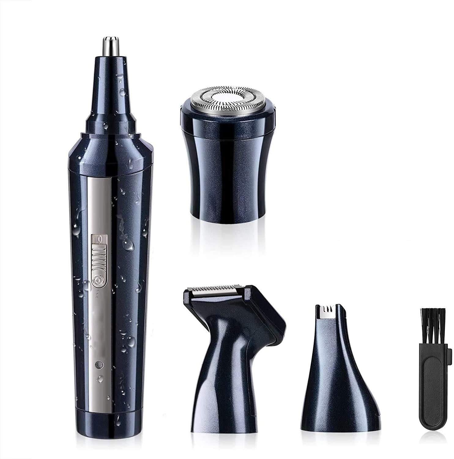 Professional Painless Ear & Nose Hair Trimmer for Men & Women - Rechargeable Waterproof Eyebrow & Facial Hair Clipper with Dual Edge Blades | Perfect for Travel, Home Grooming & Personal Care Routine