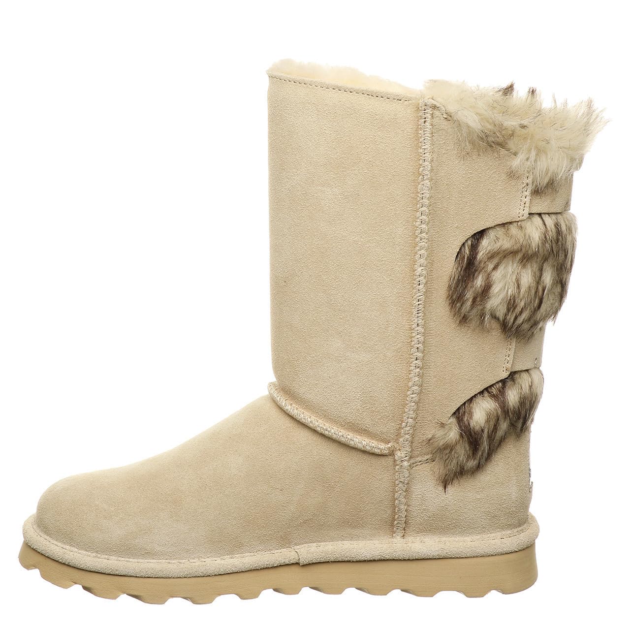 BEARPAW Women's Eloise Suede Slip-On Winter Boots - Comfortable, Warm & Stylish in Multiple Colors for Casual Outings, Work & Winter Fashion