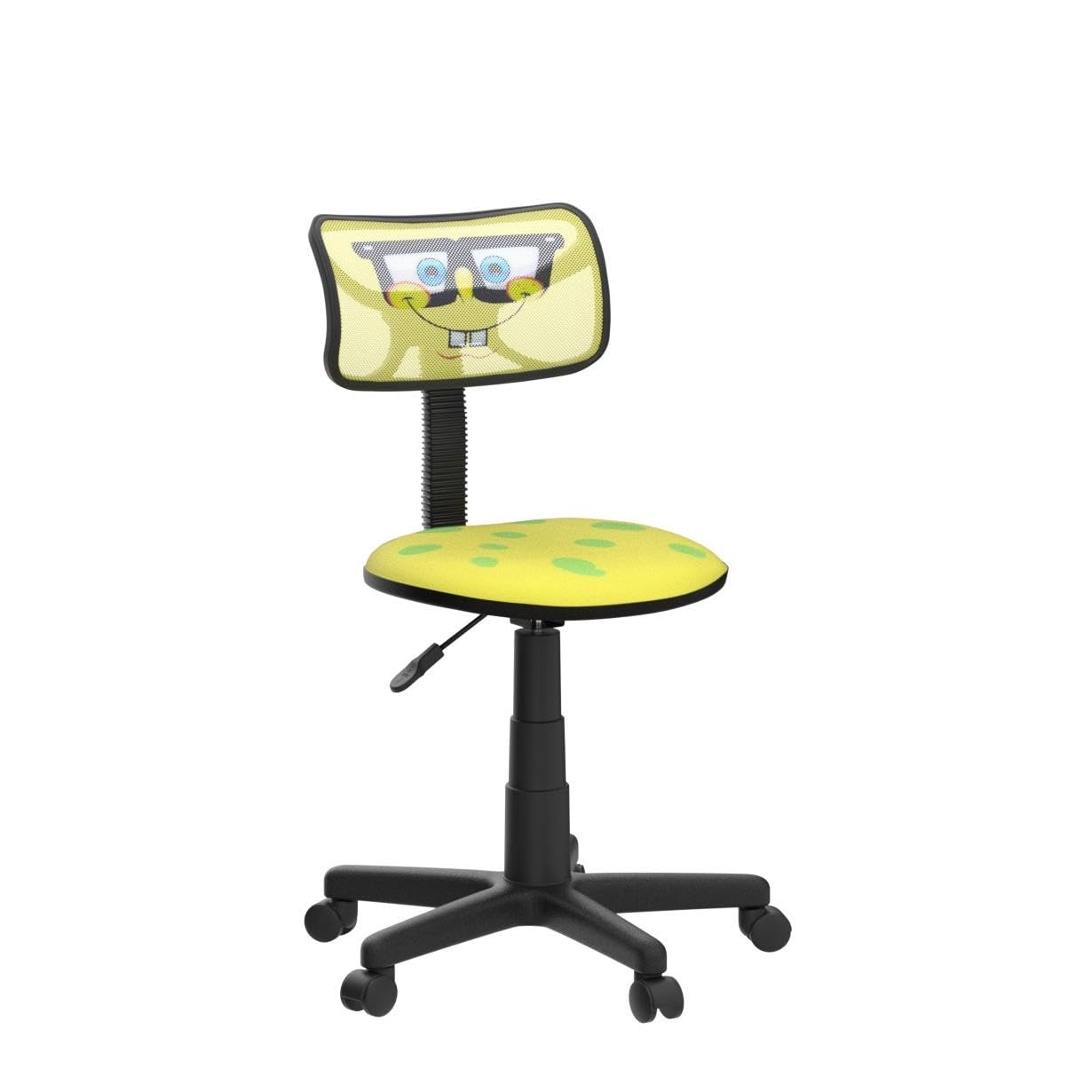 Nickelodeon SpongeBob SquarePants Adjustable Swivel Mesh Rolling Office Chair - Ergonomic Desk Chair for Kids, Teens & Adults - Perfect for Gaming, Studying & Home Office Workspace