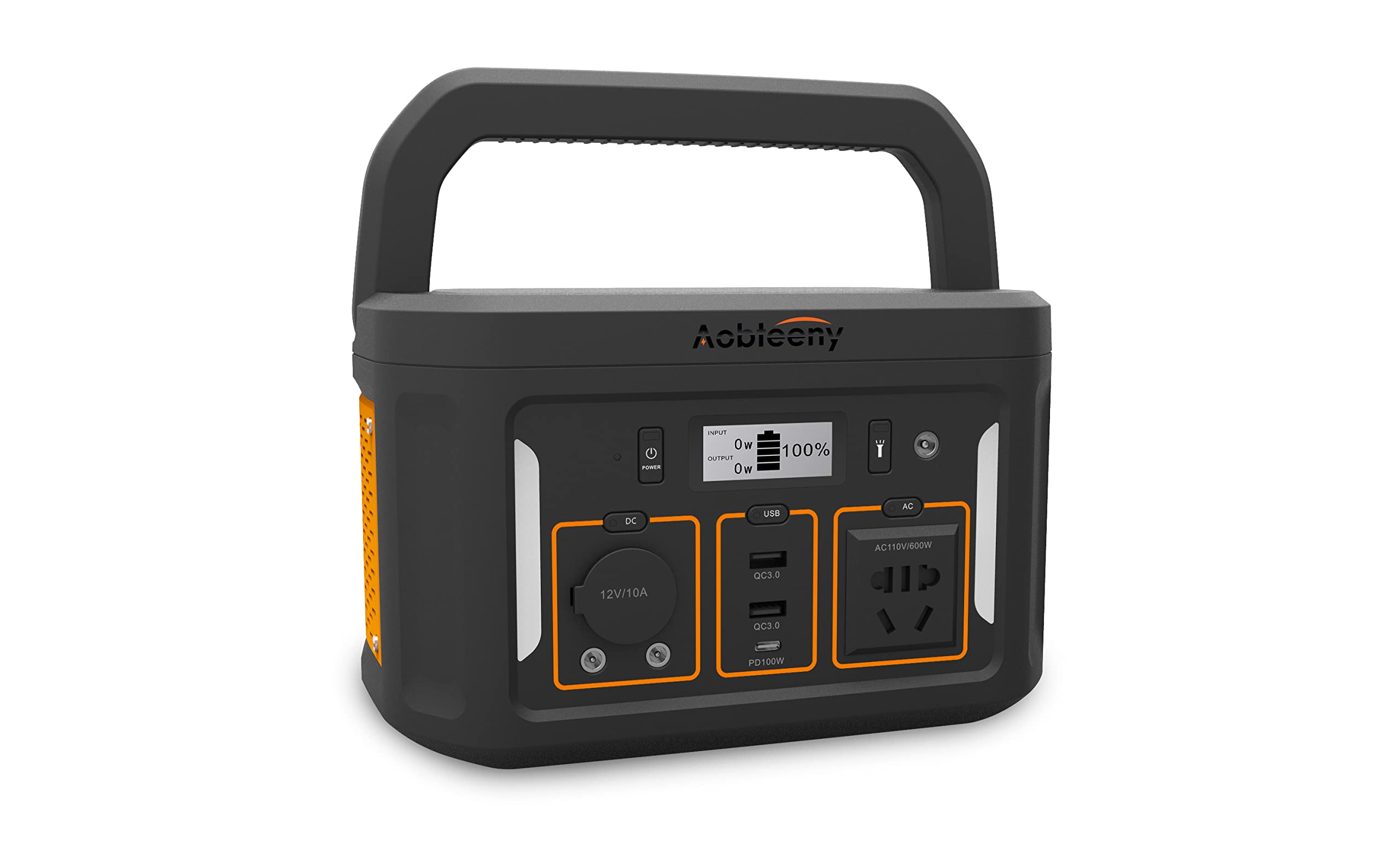660Wh Portable Power Station with Wireless Charger, 110V AC Outlet, DC & Car Ports - Solar Generator for CPAP, Camping, Emergencies (Yellow) | Perfect for Outdoor Adventures, Home Backup & Power Outages