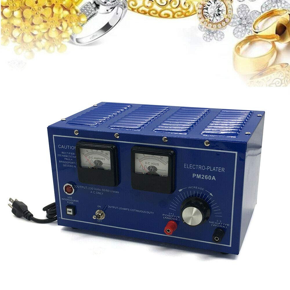 30A Gold Plating Machine for Jewelry - Platinum & Silver Electroplating Rectifier with Surface Treatment | Perfect for Jewelry Making, Repair & Customization at Home or Workshop