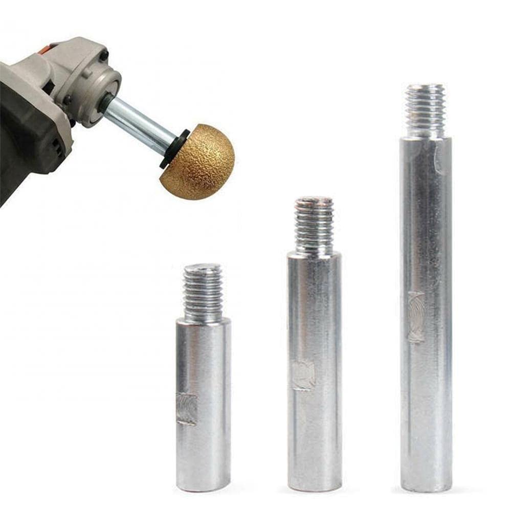 QINGZE 3pcs M14 Thread Grinder Extension Rod - Stainless Steel Rotary Adapter Shaft Set for Angle Grinder Accessories | Perfect for Metalworking, Woodworking & DIY Projects