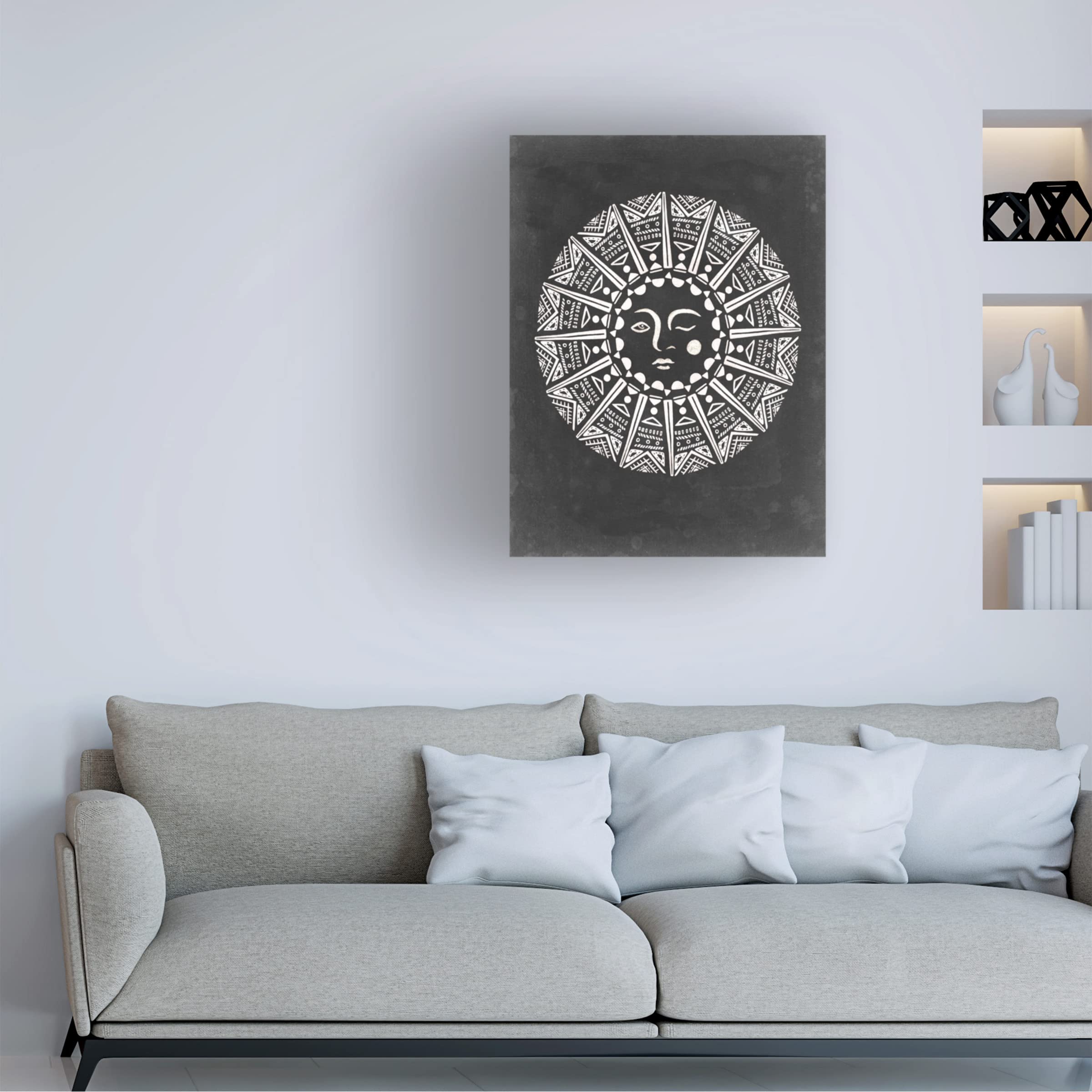 Trademark Fine Art 'Moon Light I' Canvas Wall Art by Melissa Wang - Elegant Home Decor for Living Room, Bedroom & Office