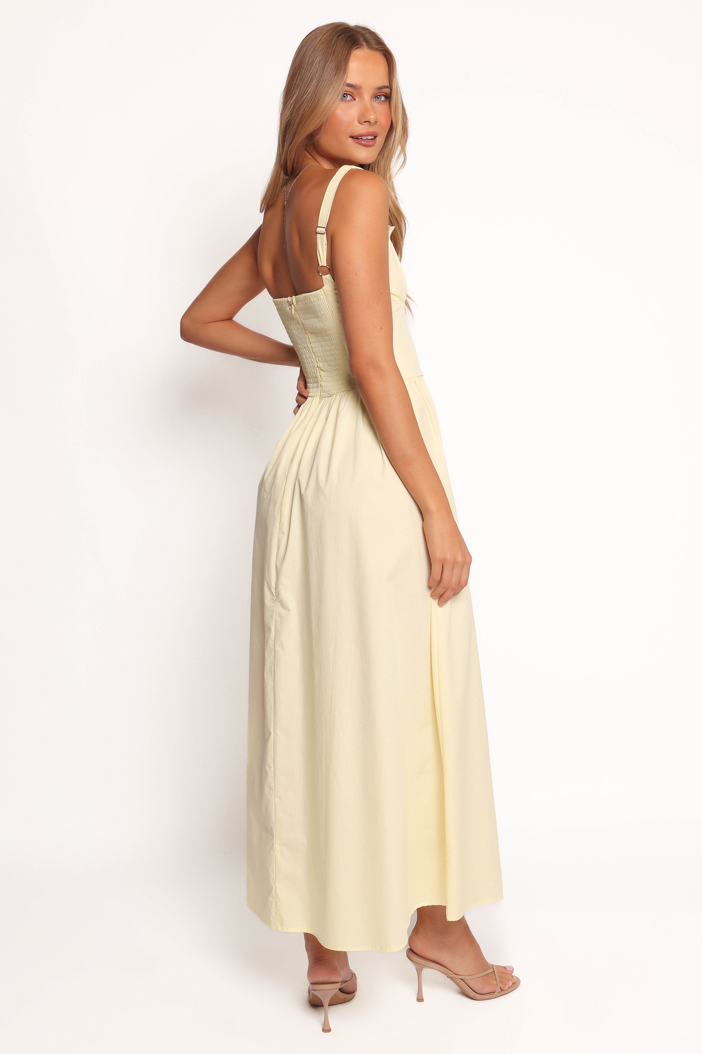 Bellus Women's Maxi Dress in Yellow - Flowy Summer Beach Dress for Vacation, Party & Casual Wear