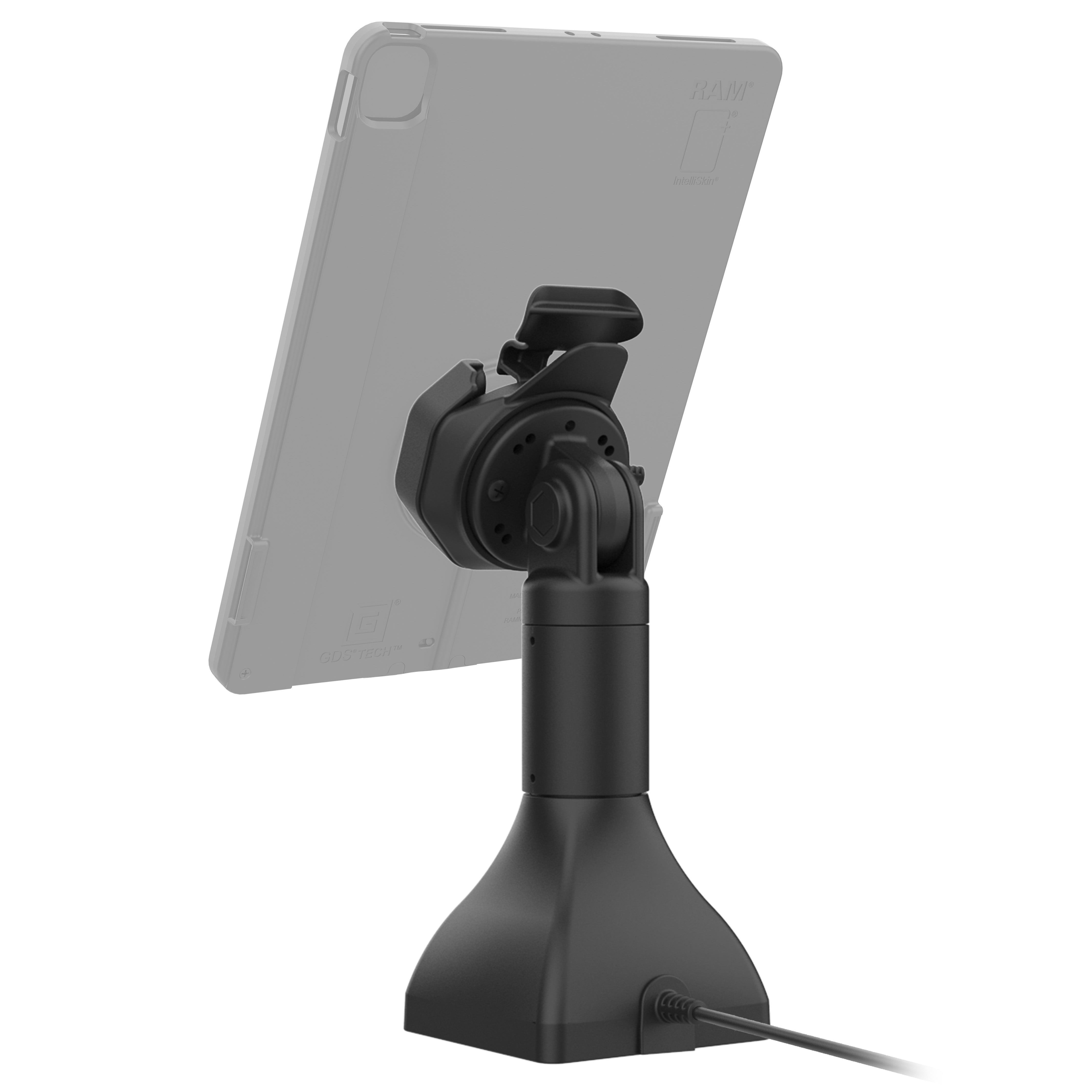 GDS® Uni Conn™ Powered 7 Pedestal Dock with PoE (RAM GDS DOCK D11 7 U3E) - High-Speed USB 3.0 Charging Station for Office & Home Workspace Setup