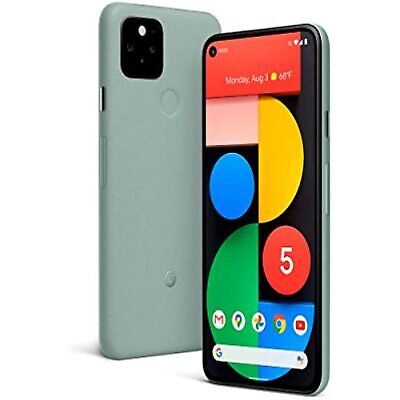 Google Pixel 5 Smartphone - Sorta Sage 128GB (Unlocked) for Google Fi - Premium Android Phone for Photography, Streaming & Business Use