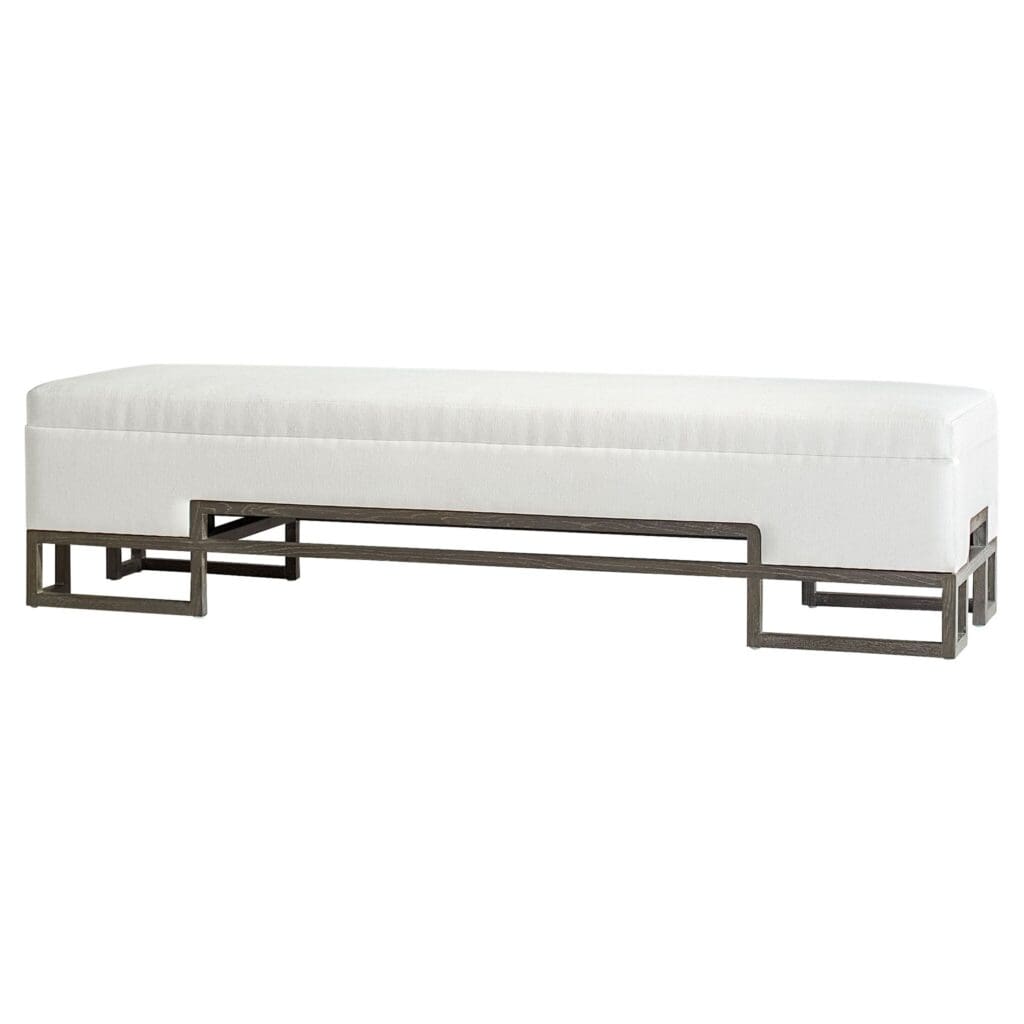 Cyan Design 11397 Vanora Bench - White Wooden Entryway Bench for Hallway, Living Room & Bedroom - Stylish Seating & Storage Solution