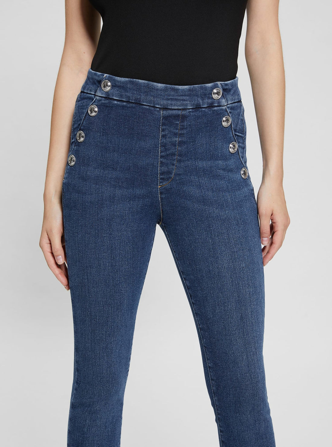 High Rise Aubree Skinny Denim Jeans for Women - Dark Wash Stretch Comfort Fit - Perfect for Casual Wear, Office & Night Out