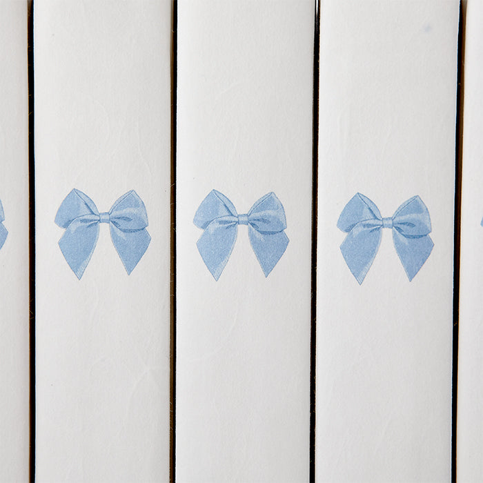 French Blue Bow Decorative Book Set - Elegant Hardcover Book Collection for Home Decor, Gift Giving & Bookshelf Styling | Perfect for Weddings, Baby Showers & Coffee Table Displays