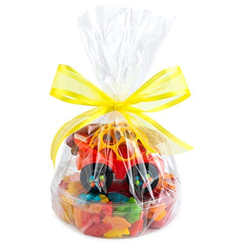 12x18 Inch Clear Cellophane Basket Bags - 20 Pack Gift Wrapping Bags for Easter Baskets, Party Favors, Wedding Gifts & Holiday Presents - Perfect for Candy, Cookies, Gift Baskets & Party Decorations