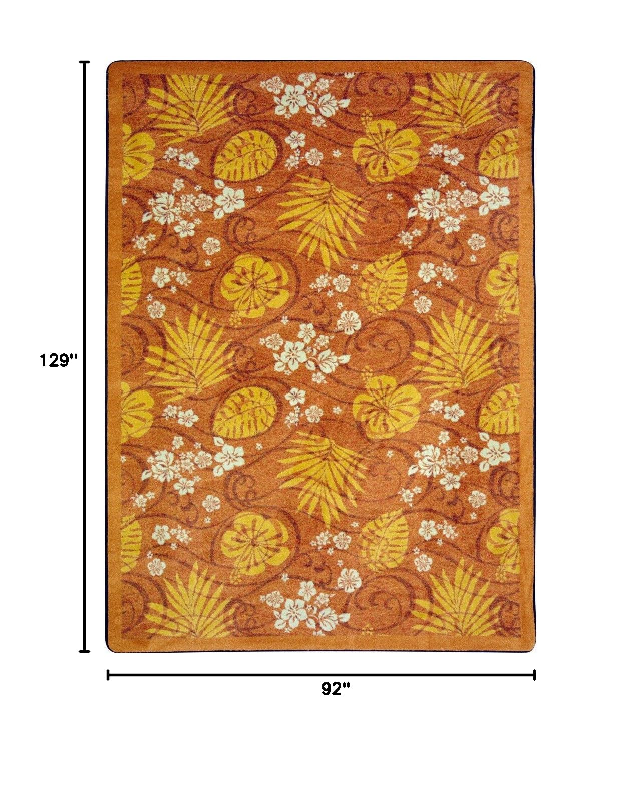 Joy Carpets Kaleidoscope Trade Winds Whimsical Area Rugs - Soft Coral Kids Rug for Playroom, Nursery & Bedroom | Non-Slip, Washable & Durable Floor Mat