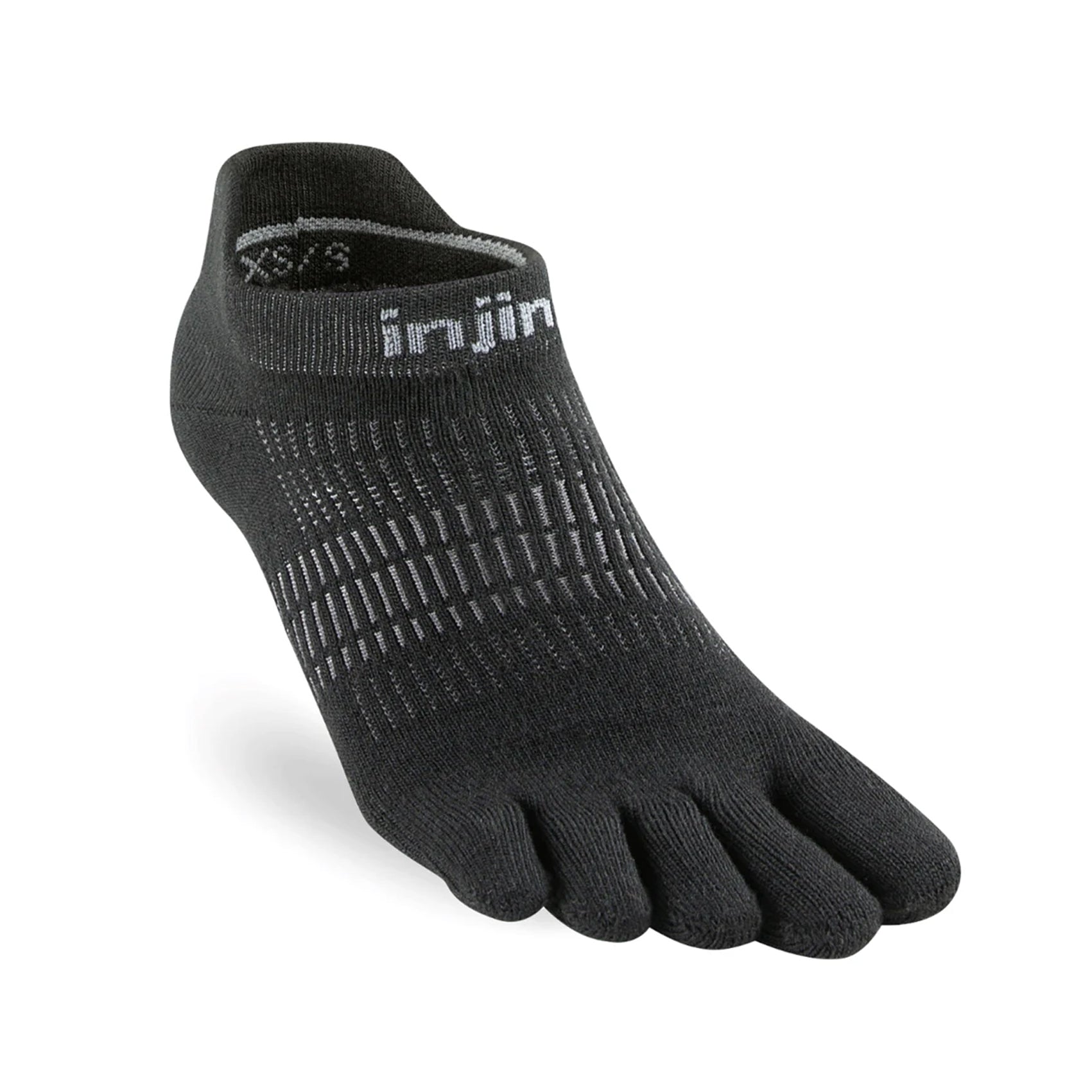 Injinji Unisex Lightweight No-Show Running Socks - Breathable Toe Socks for Marathon, Hiking & Gym Workouts
