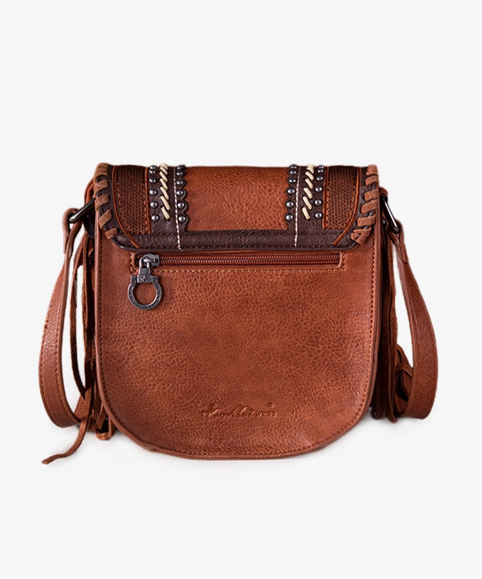 Montana West Fringe Concho Crossbody Bag for Women - Stylish Leather Shoulder Purse with Western Design | Perfect for Casual Outings, Parties & Everyday Use