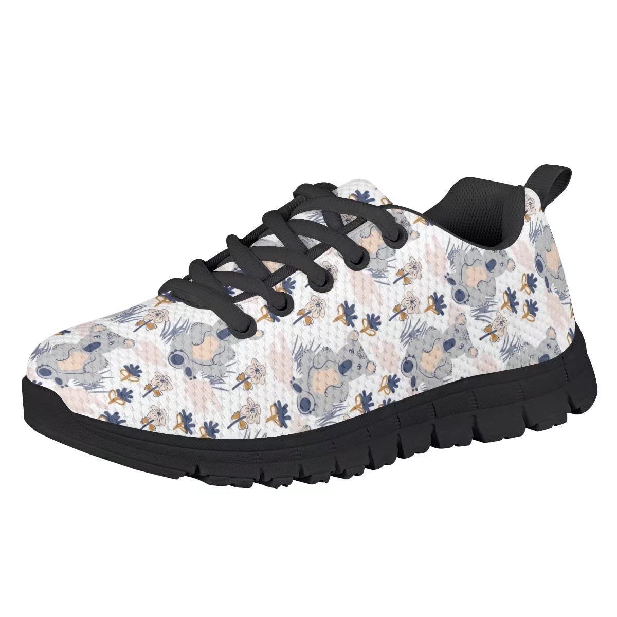 NETILGEN Boys Girls Running Shoes - Lightweight Lace-Up Tennis Sneakers with Knitted Mesh for Kids & Youth - Perfect for School, Sports, and Outdoor Activities