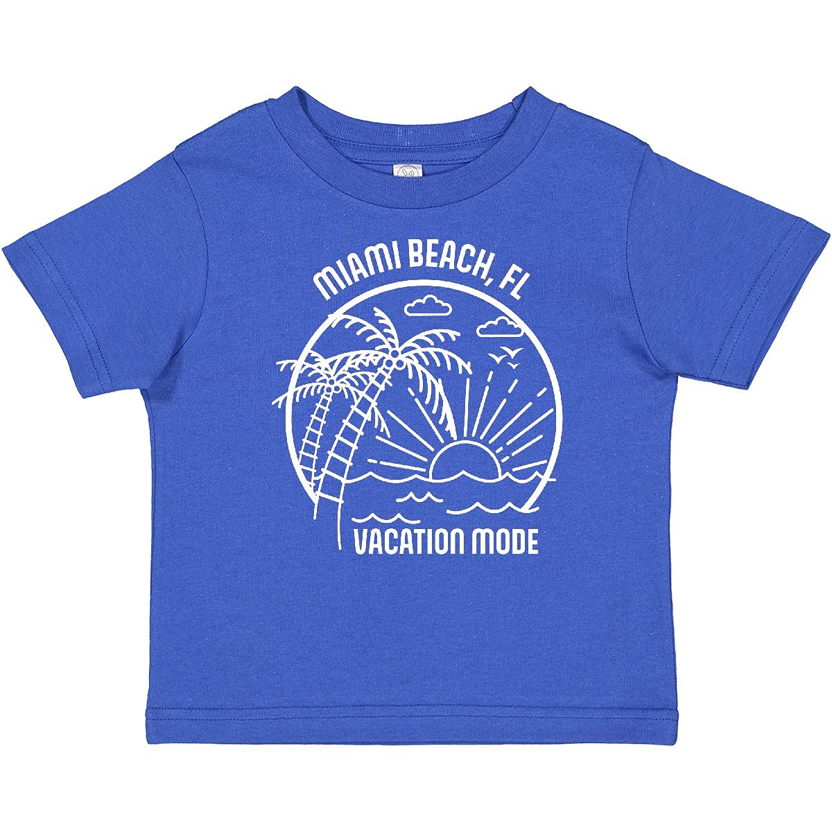 Inktastic Summer Vacation Mode Miami Beach Florida Baby T-Shirt - Cute Florida Souvenir Gift for Infants & Toddlers - Perfect for Beach Trips, Family Vacations & Photo Shoots