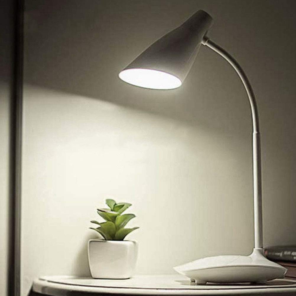 Uonlytech Rechargeable Cordless LED Table Lamp - Dimmable Touch Control, Flexible Gooseneck, 3 Brightness Levels - Perfect for Bedside, Office, Reading & Nightstand Use