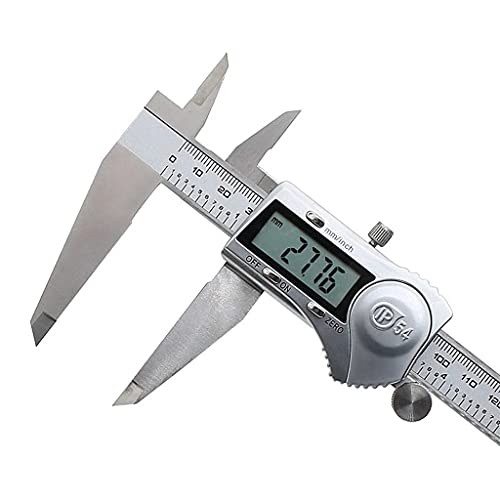 Stainless Steel Digital Caliper 0-200mm IP54 Waterproof Electronic Vernier Caliper for Precise Height, Depth, and Diameter Measurements - Ideal for DIY Projects, Metalworking, and Engineering Applications