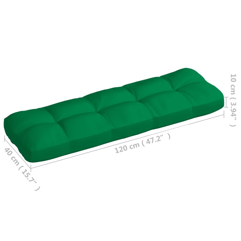 5-Piece Green Outdoor Patio Sofa Cushion Set - Waterproof Garden Pallet Seat Cushions for Patio Furniture, Meditation, Yoga & Reading | Perfect for Backyard Lounging, Picnics & Travel