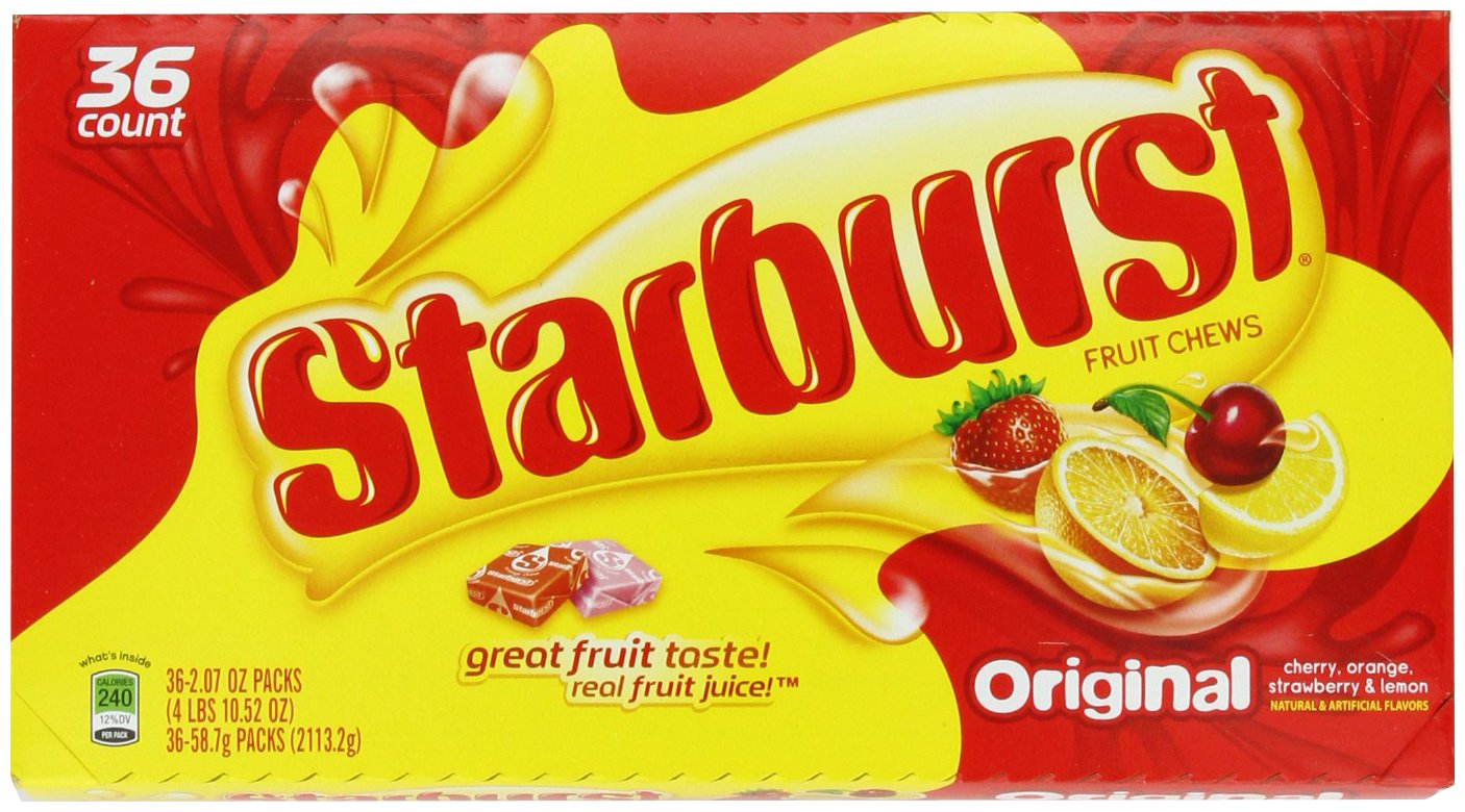 Starburst Original Fruit Chews Candy - 2.07 Oz (36 Pack) | Bulk Candy for Parties, Halloween Treats & Office Snacks