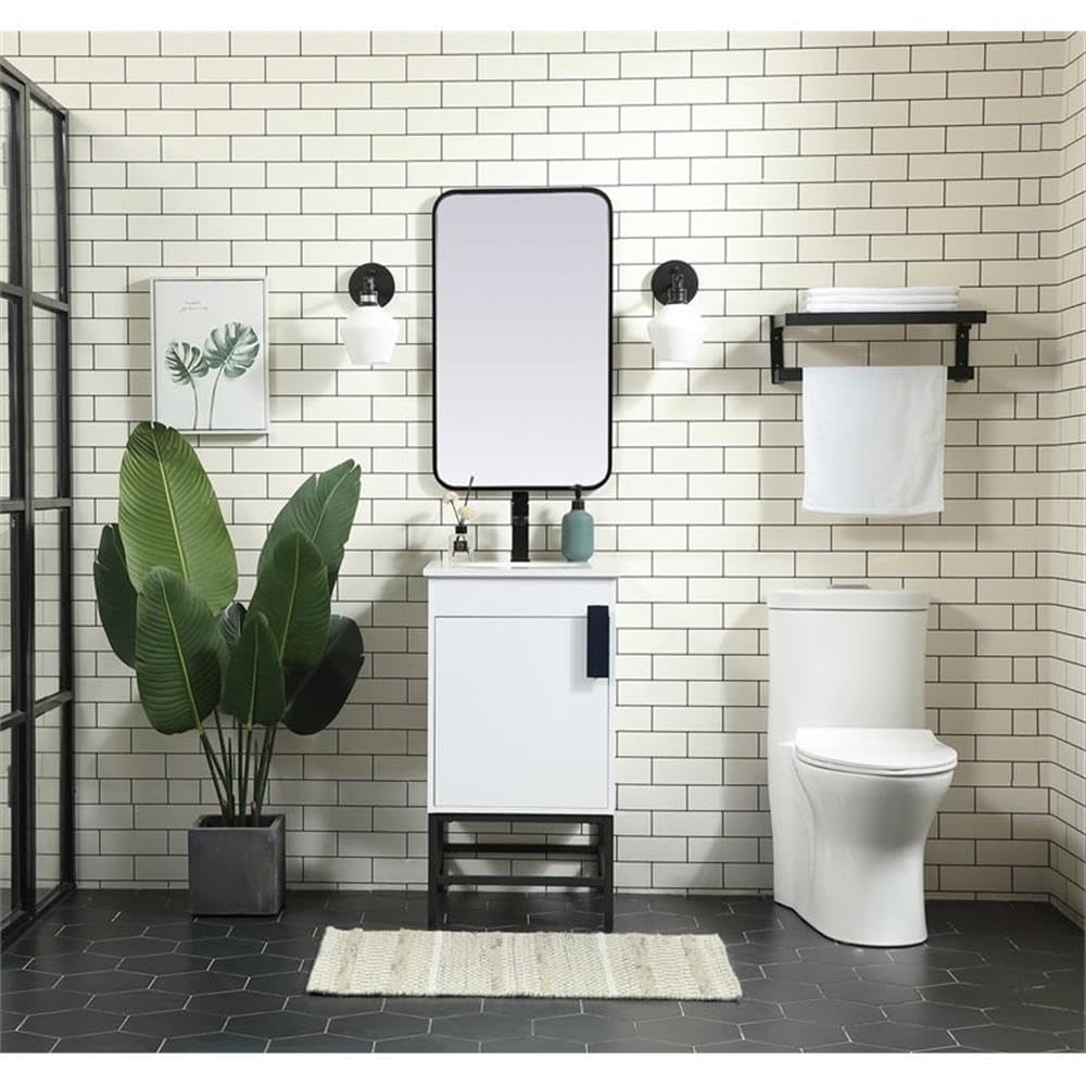 32 Inch Modern Bathroom Vanity with Sink - Elegant Green Storage Cabinet for Bathroom Organization | Perfect for Small Spaces, Apartments & Home Decor