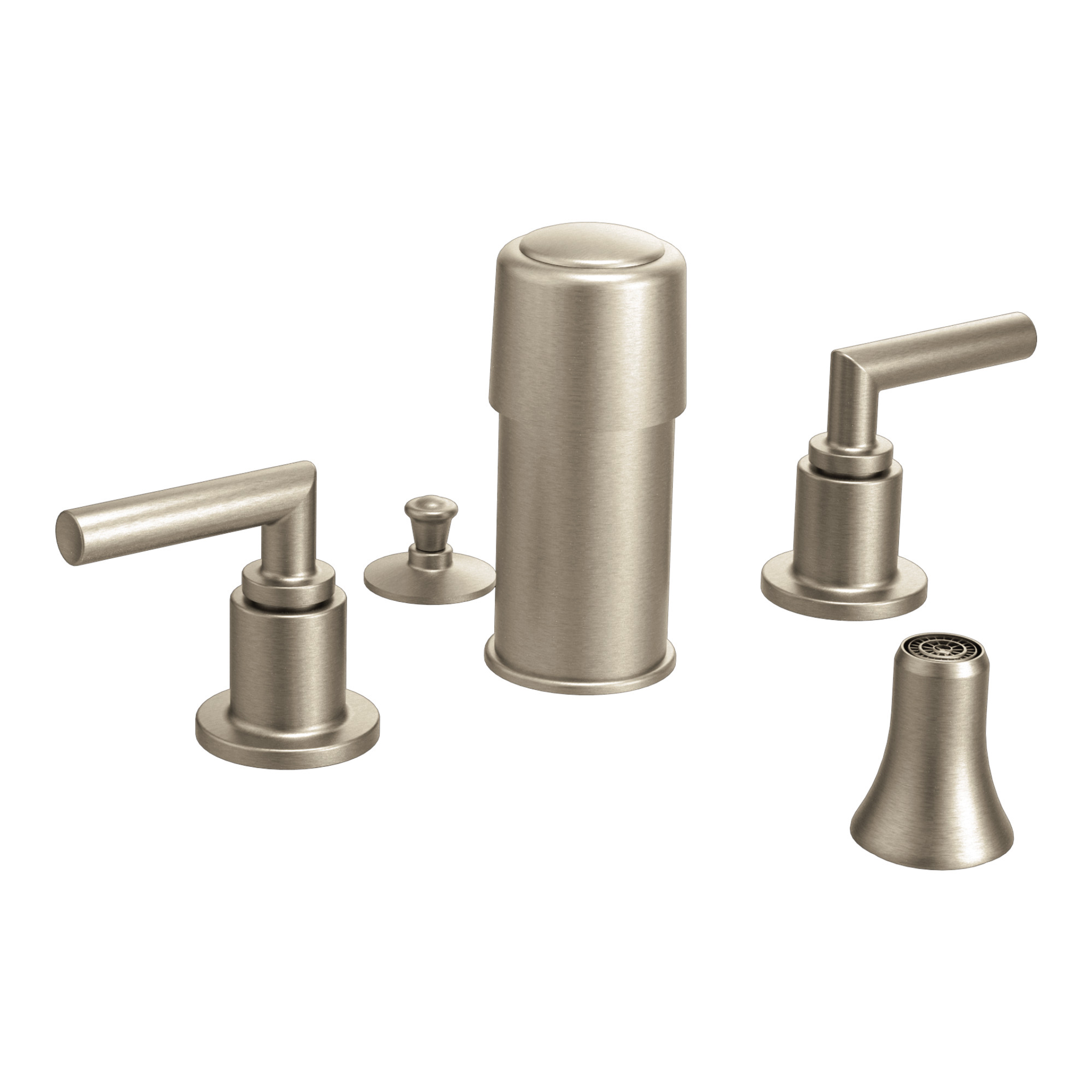 Arris Chrome Two Handle Bidet Faucet - Modern Bathroom Fixture for Hygiene & Comfort - Perfect for Toilet Upgrades and Spa-Like Experience
