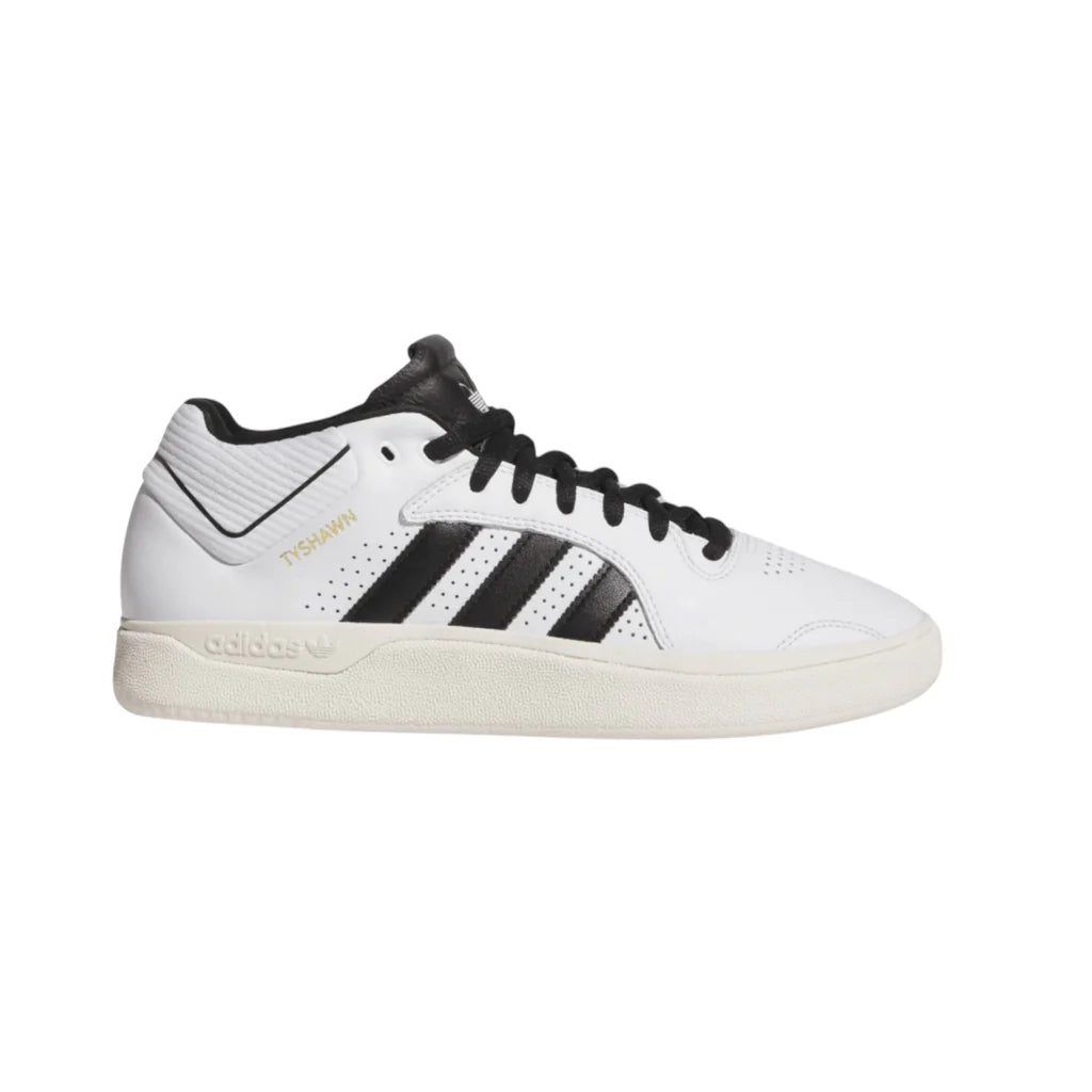 Adidas Tyshawn Low Sneakers - Men's White & Black Casual Shoes for Walking, Running & Streetwear Fashion