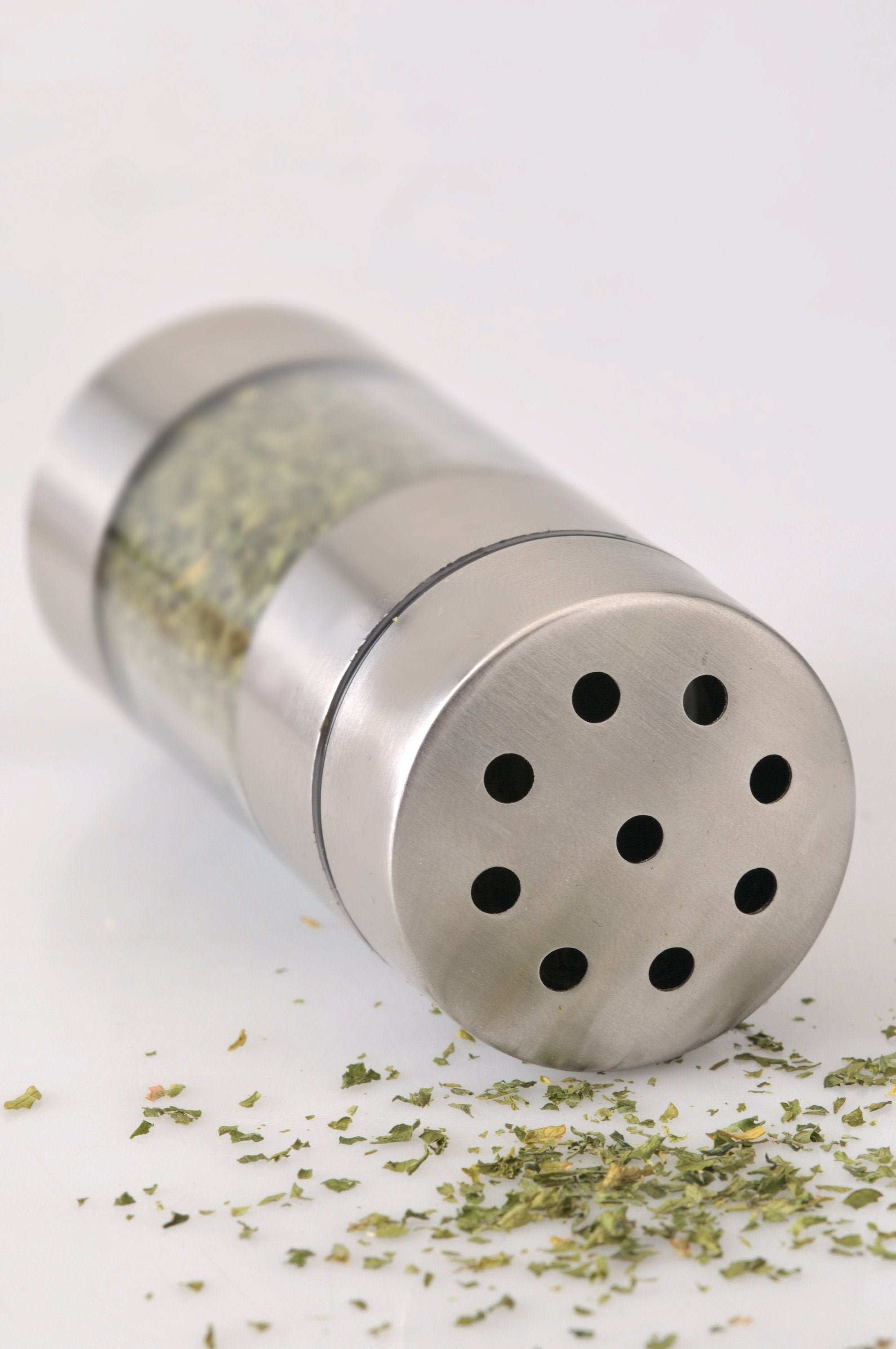 BergHOFF Geminis 18/10 Stainless Steel Salt and Pepper Grinder Set - Adjustable Coarse Dispenser with 4 Refillable Chambers - Perfect for Kitchen, Dining Table & Outdoor Cooking