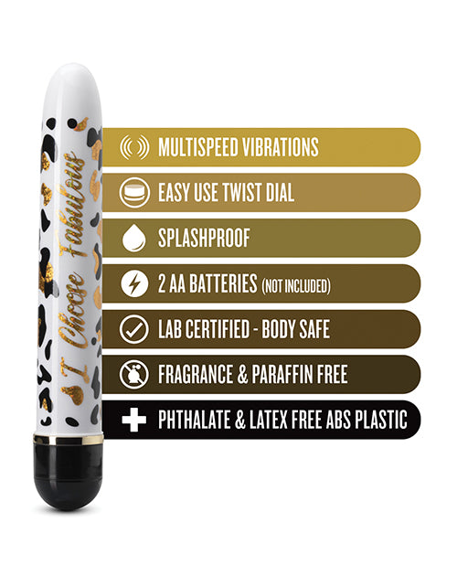 Blush The Collection I Choose Fabulous Slim Vibe Black - Elegant Slim Vibrator for Women's Pleasure | Perfect for Romantic Nights & Self-Care Moments